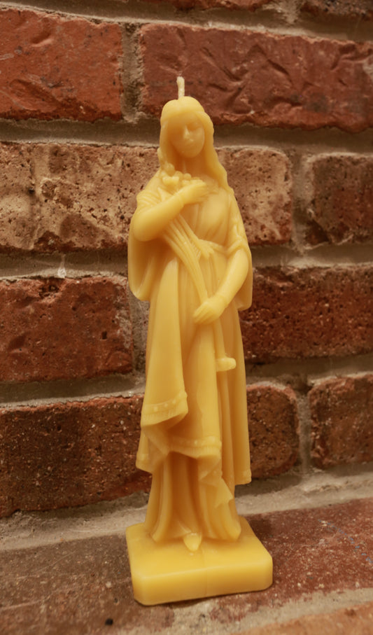 Saint Philomena Beeswax Prayer Candle