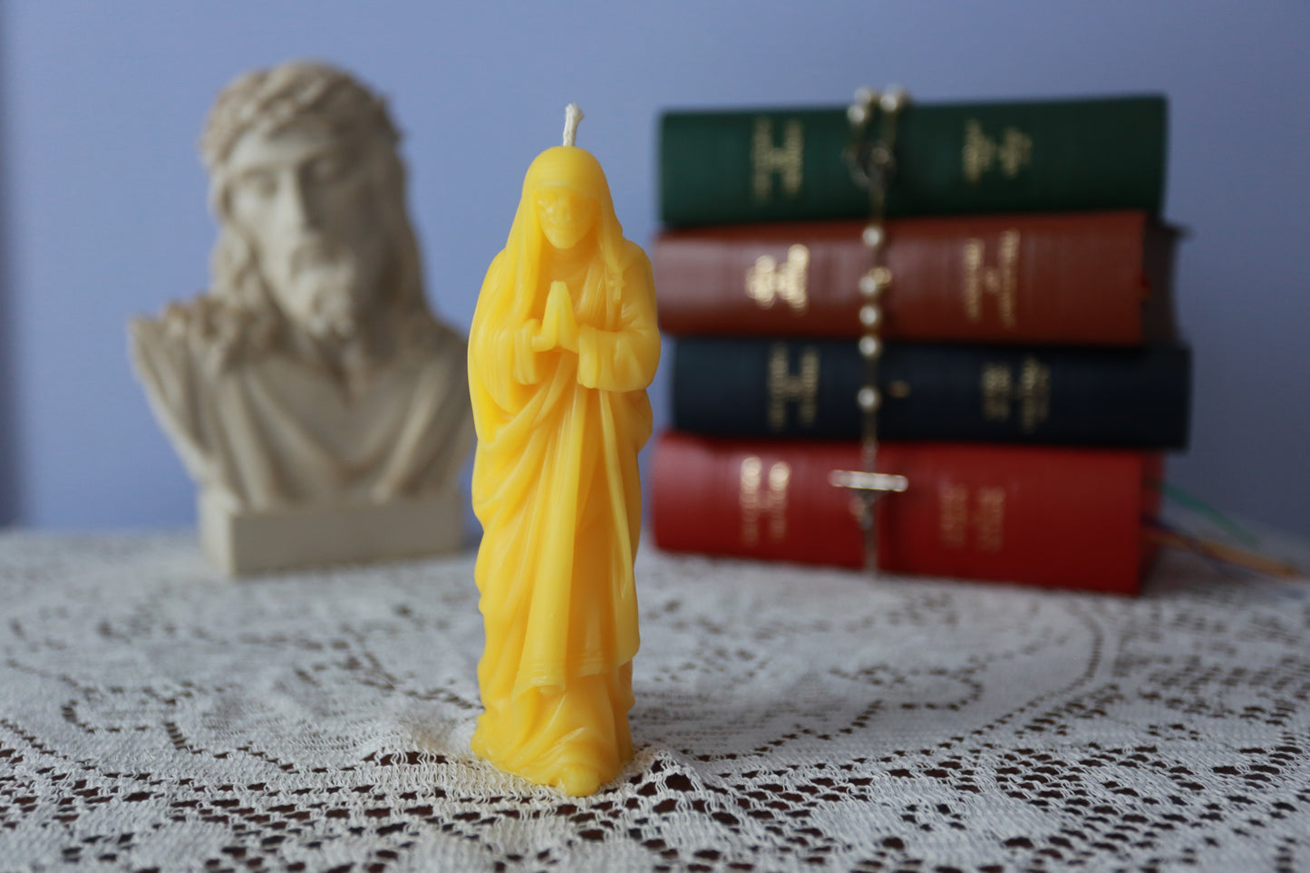 Saint Teresa of Calcutta Beeswax Prayer Candle