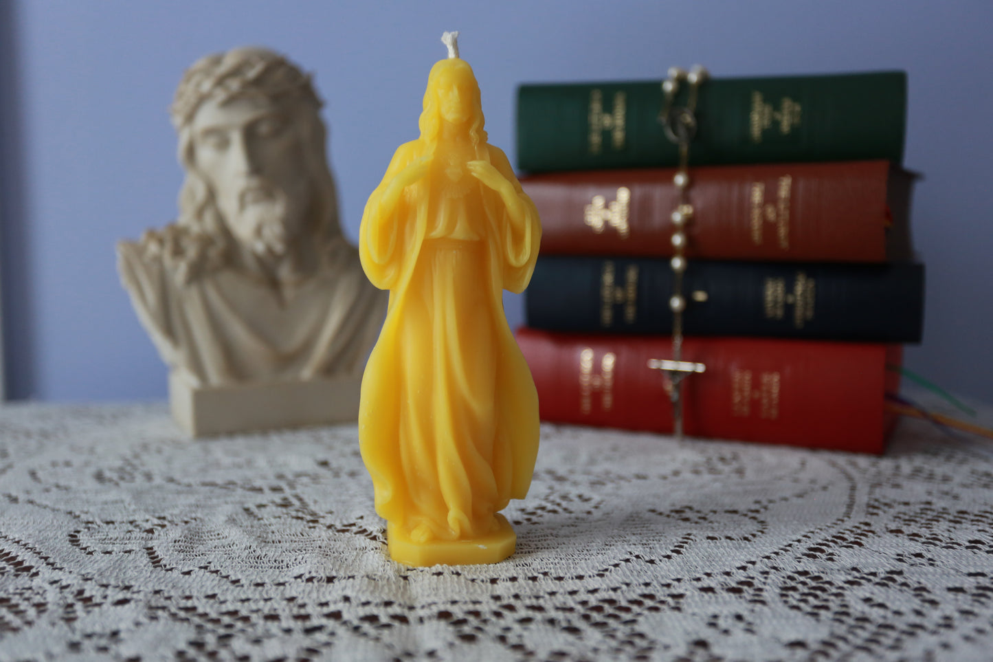 Sacred Heart of Jesus Beeswax Prayer Candle