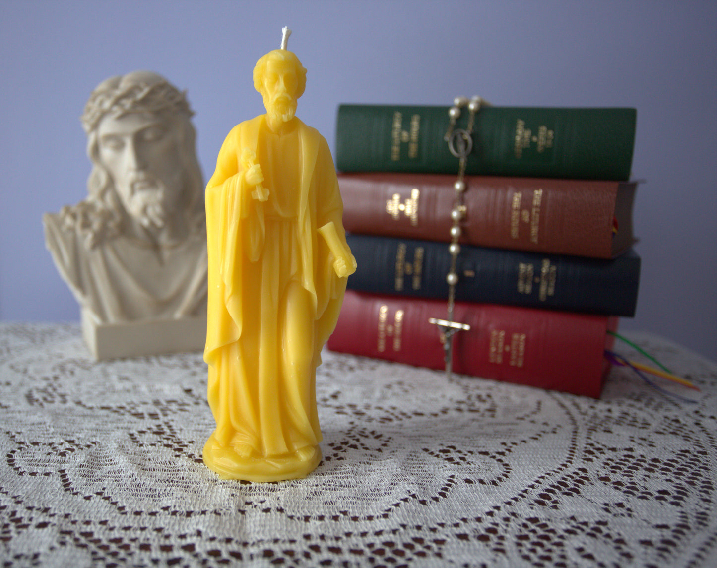 Saint Peter Beeswax Prayer Candle