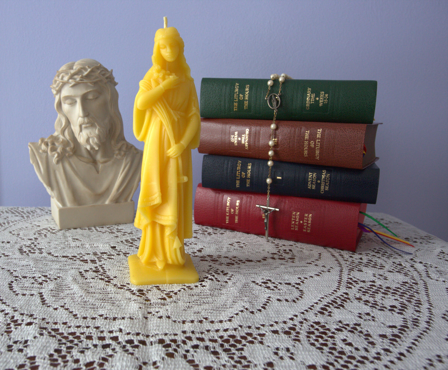 Saint Philomena Beeswax Prayer Candle