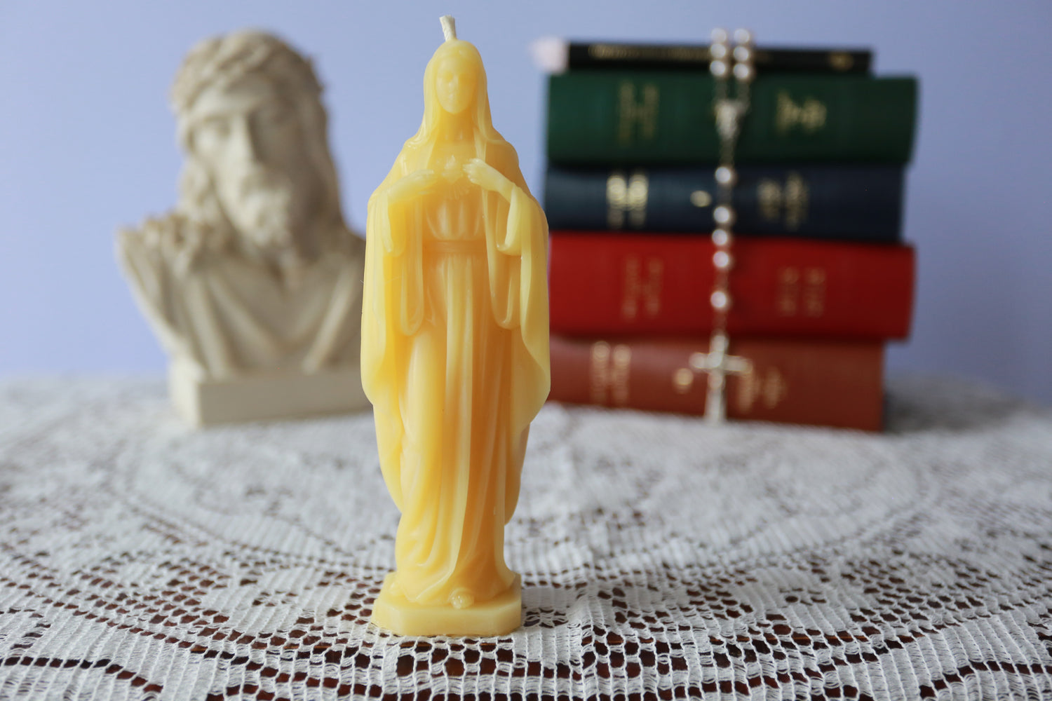 Our Lady Beeswax Prayer Candle Collection