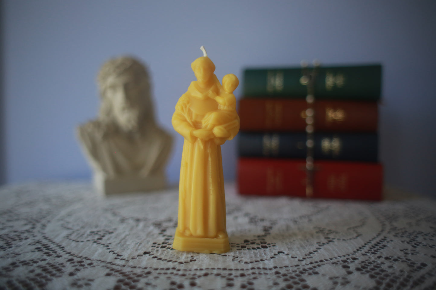 Saint Anthony of Padua Beeswax Prayer Candle