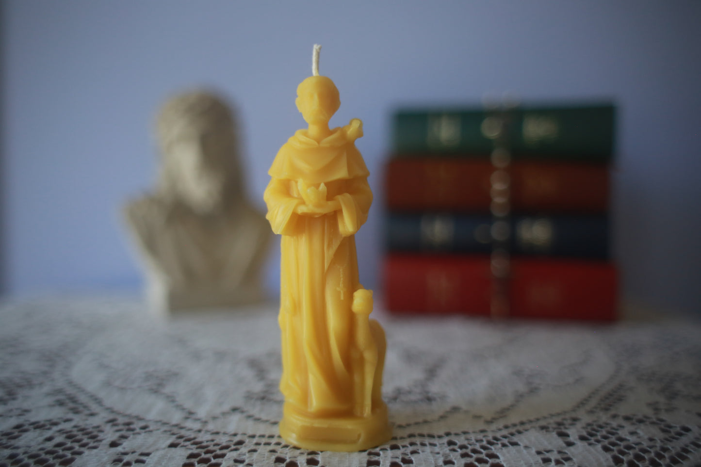 Saint Francis of Assisi Beeswax Prayer Candle