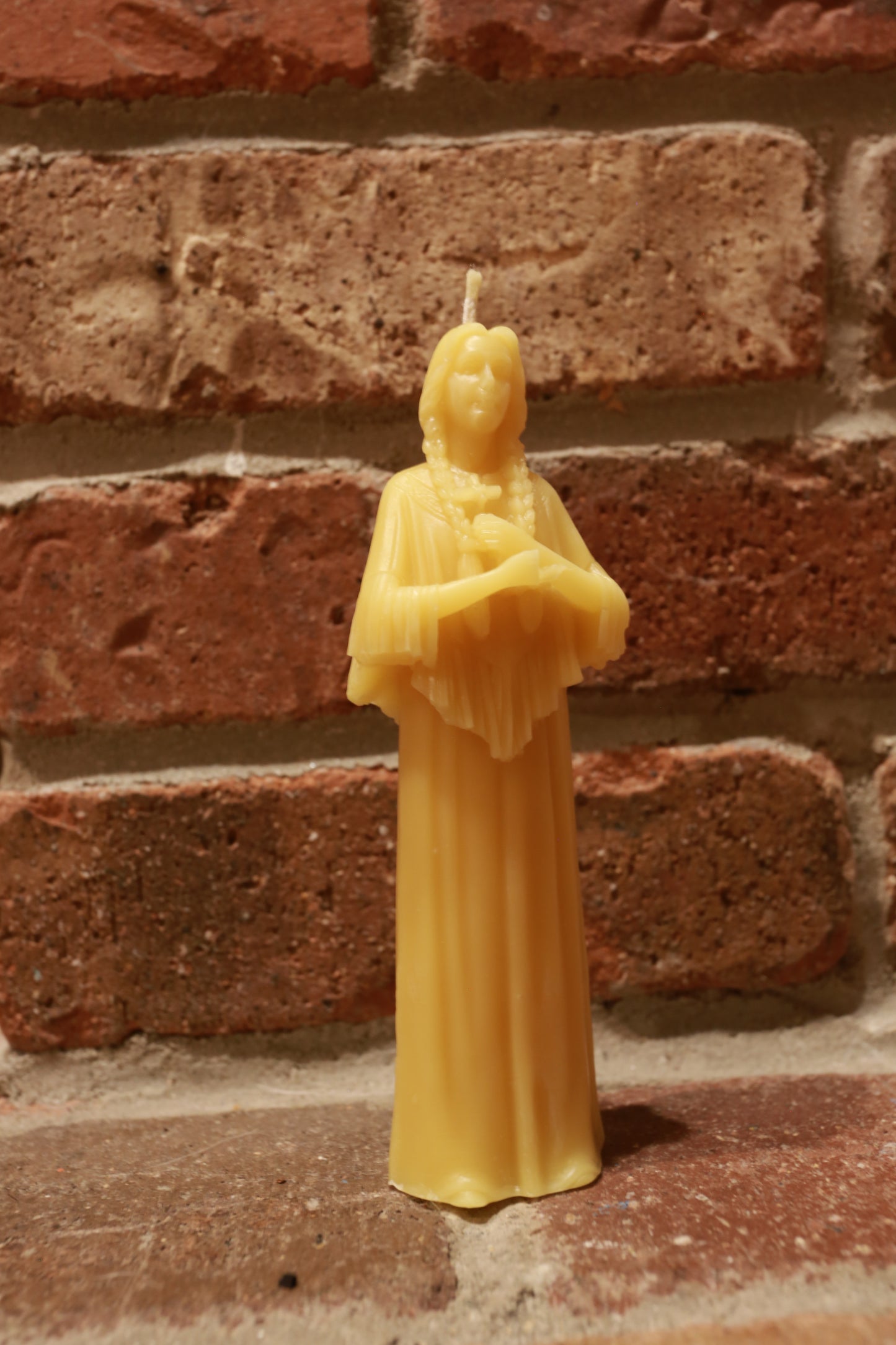 Saint Kateri Tekakwitha Beeswax Prayer Candle