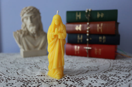 Saint Teresa of Calcutta Beeswax Prayer Candle