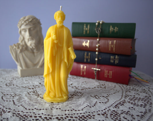 Saint Peter Beeswax Prayer Candle
