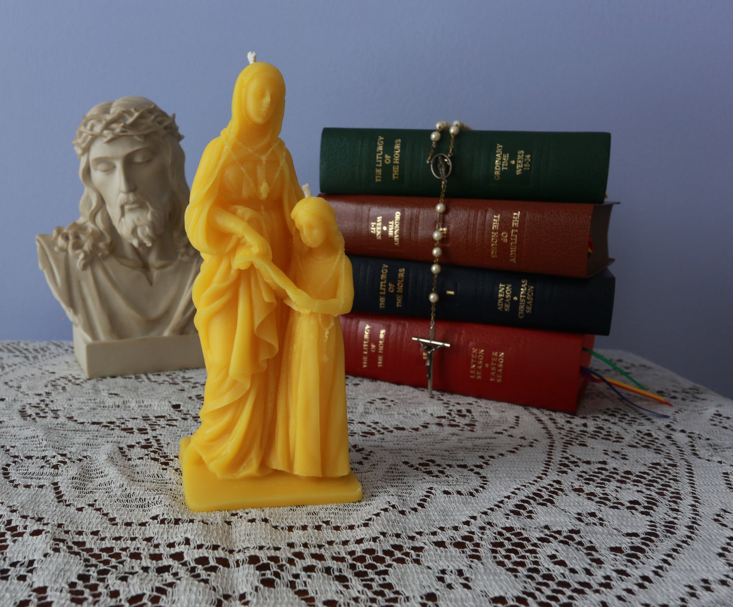 Saint Anne Beeswax Prayer Candle