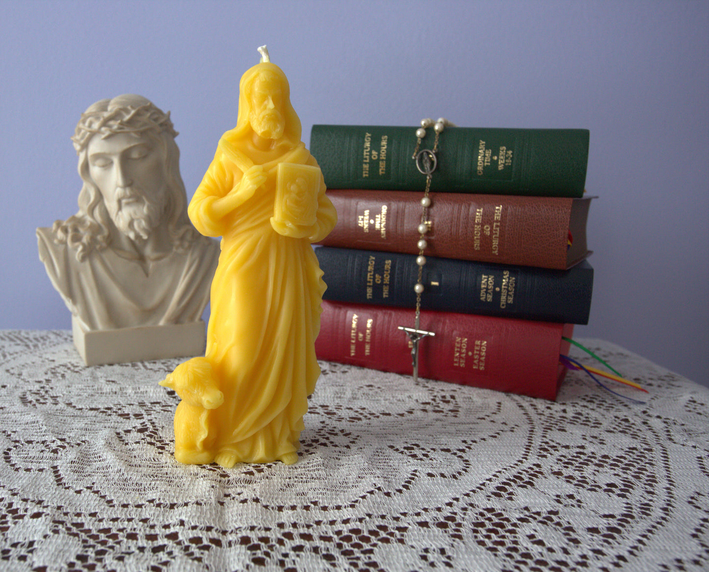 Saint Luke Beeswax Prayer Candles