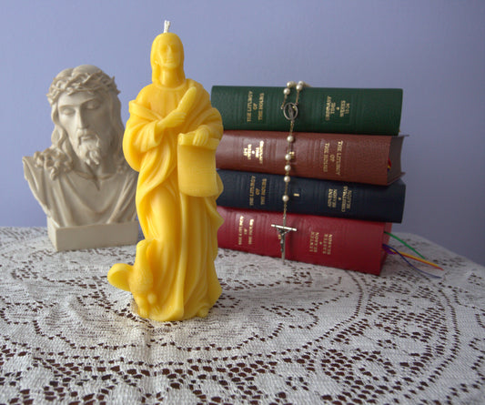 Saint John the Evangelist Beeswax Prayer Candle