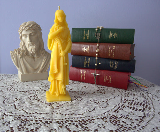 Saint Philomena Beeswax Prayer Candle