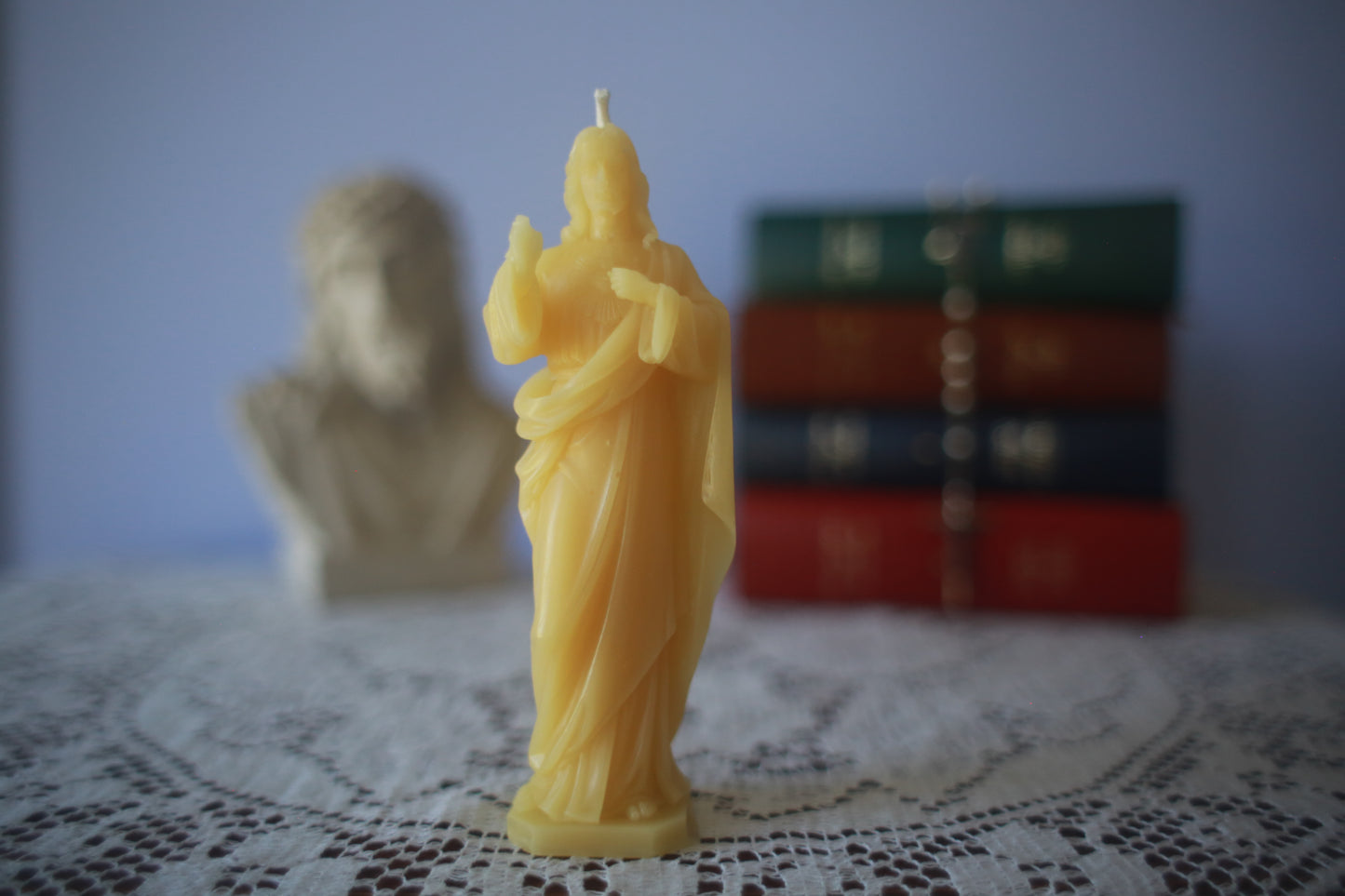 Sacred Heart of Jesus Beeswax Prayer Candle